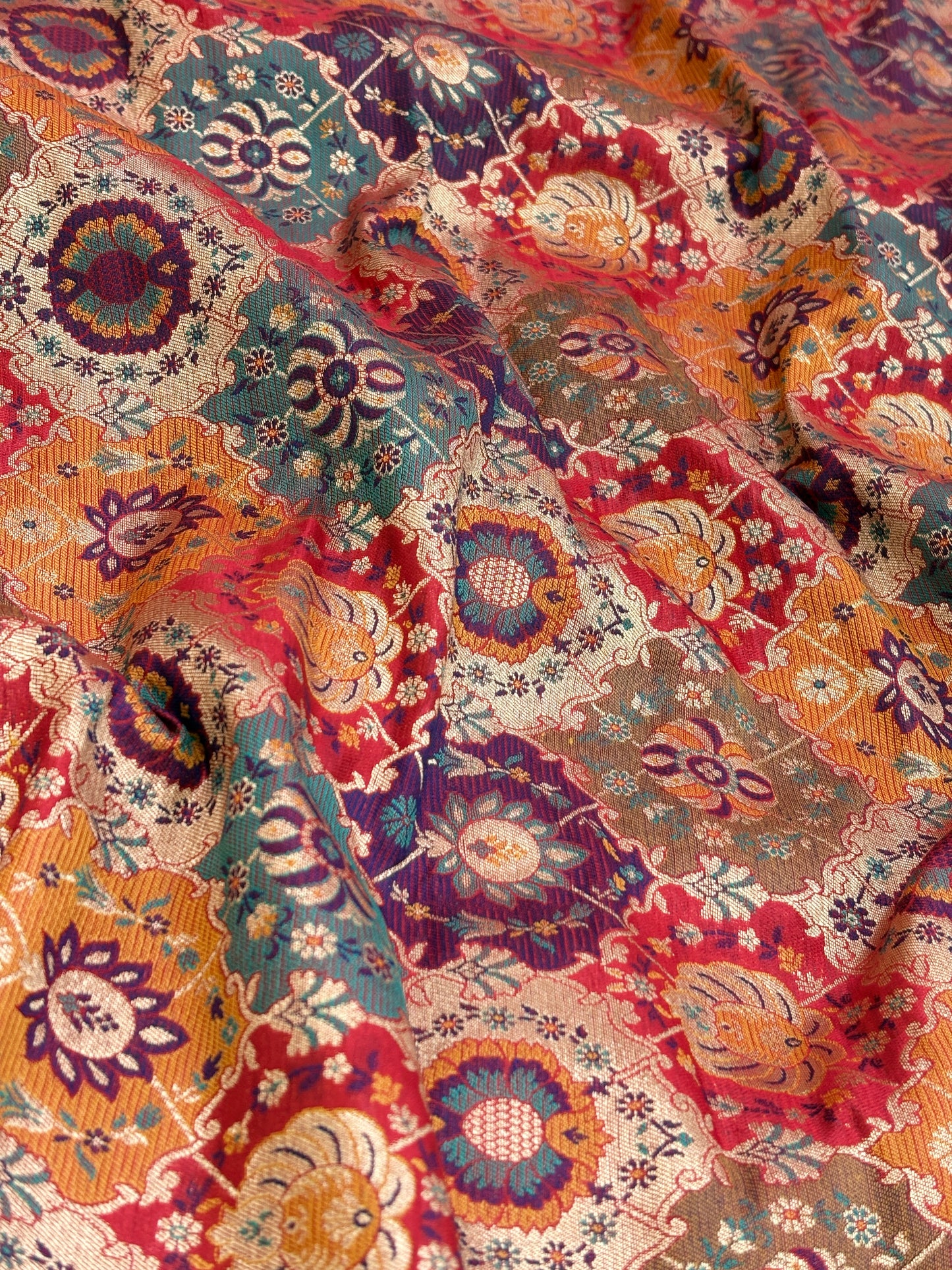 Pure Kimkhwab Weaving (colors available) 44"inch