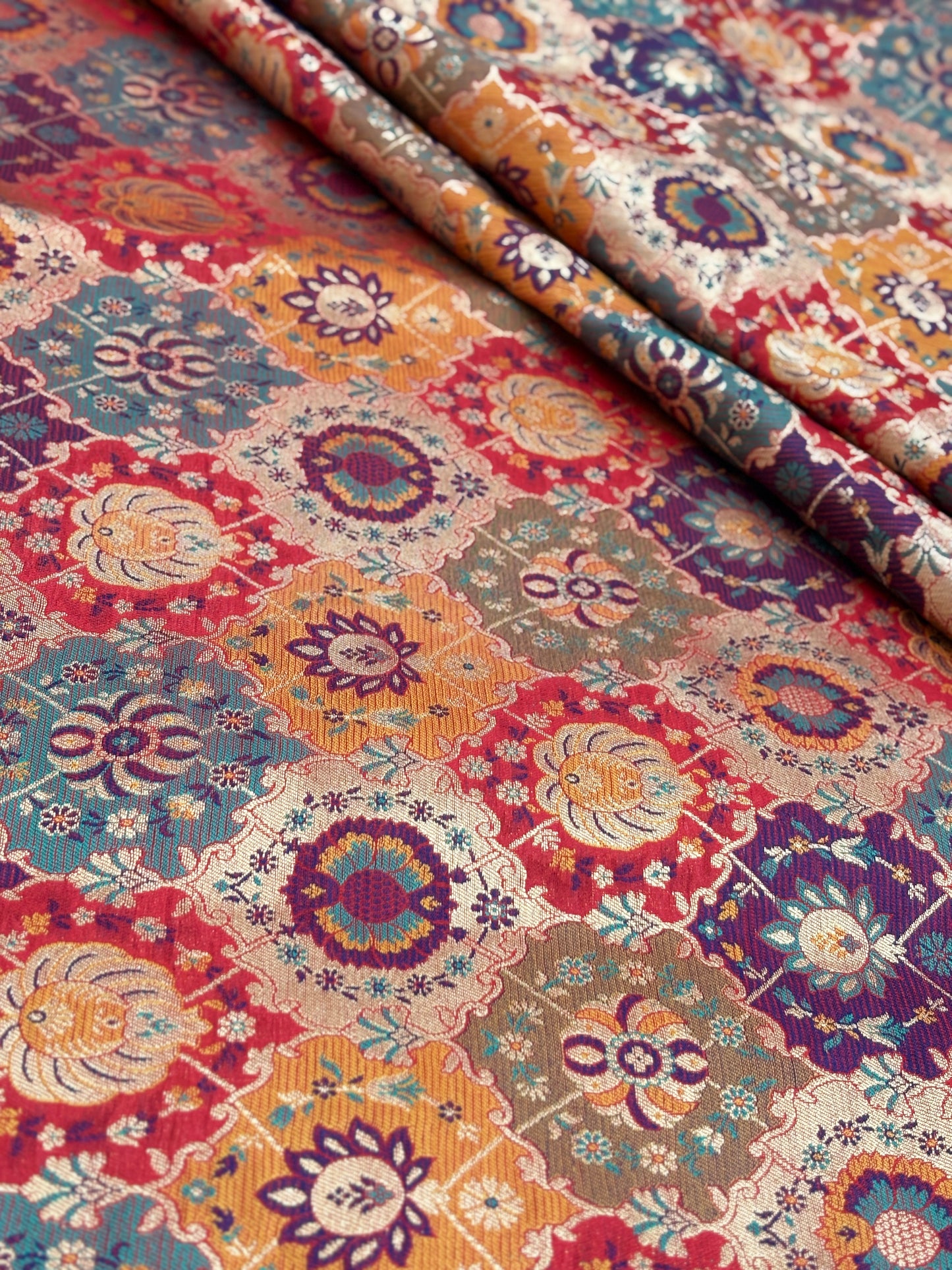 Pure Kimkhwab Weaving (colors available) 44"inch