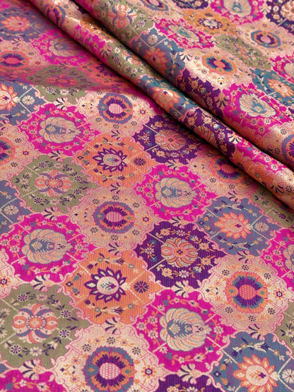 Pure Kimkhwab Weaving (colors available) 44"inch