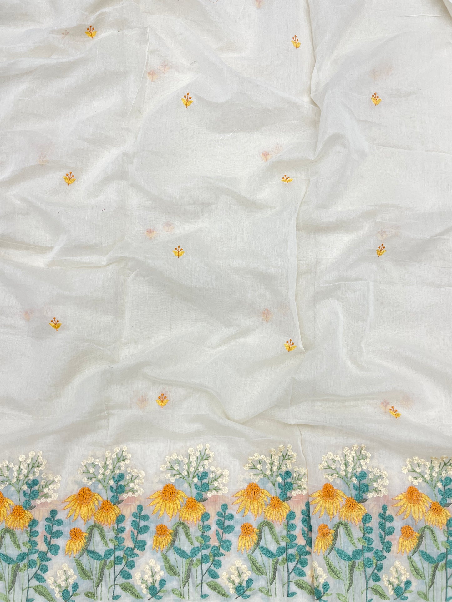 Chanderi Pannel Embroidery (Color Available) 54"Inch