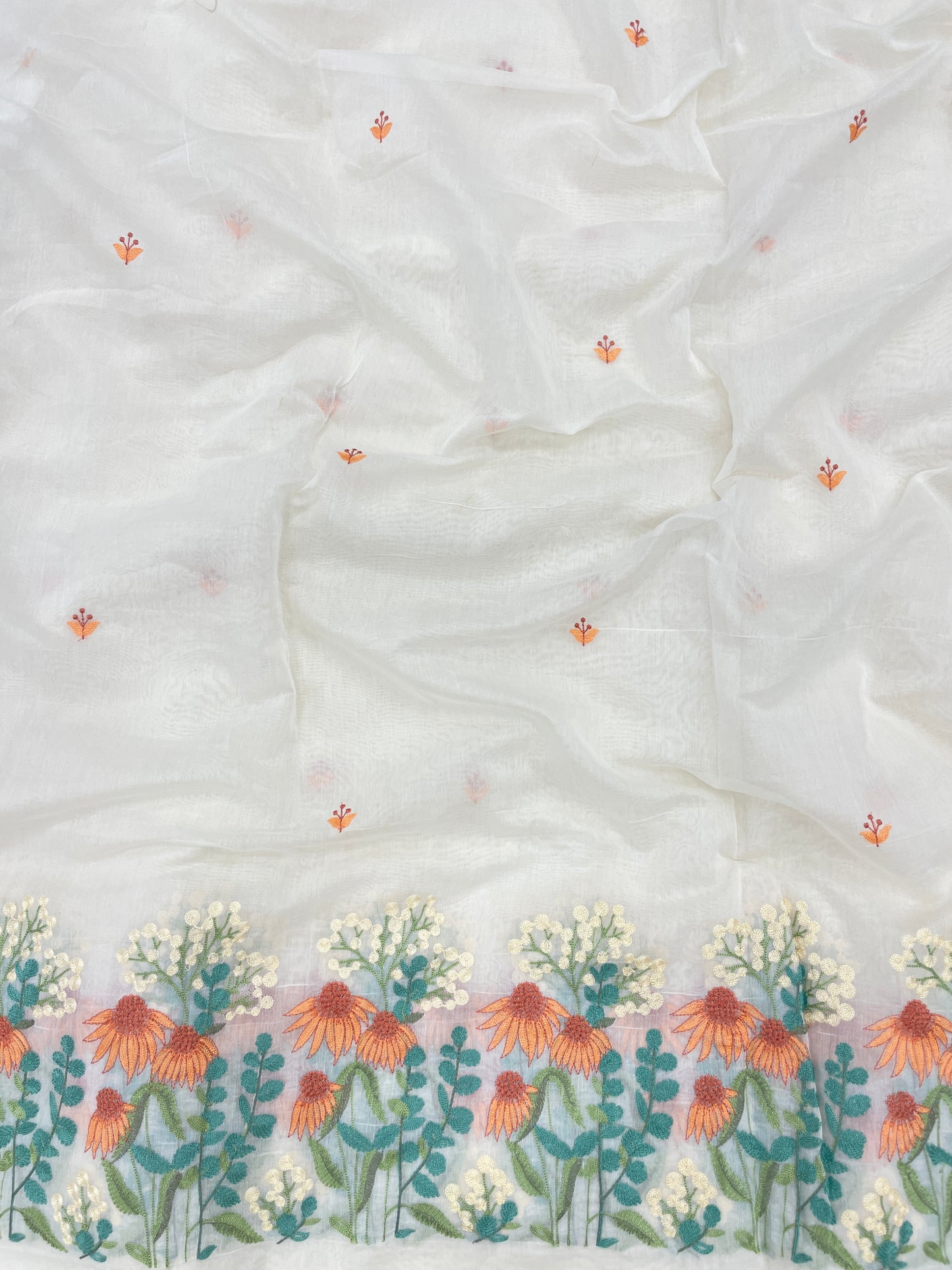 Chanderi Pannel Embroidery (Color Available) 54"Inch