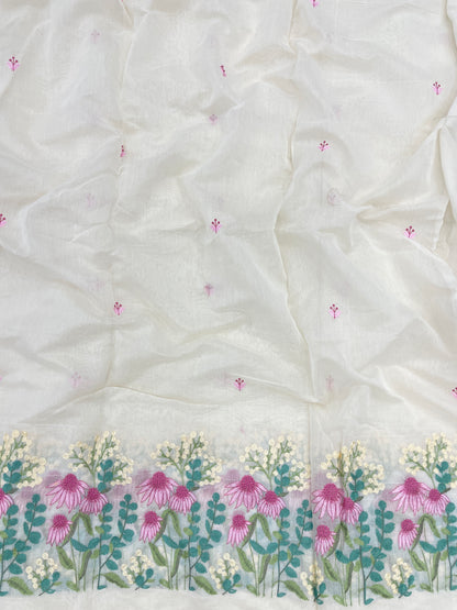 Chanderi Pannel Embroidery (Color Available) 54"Inch