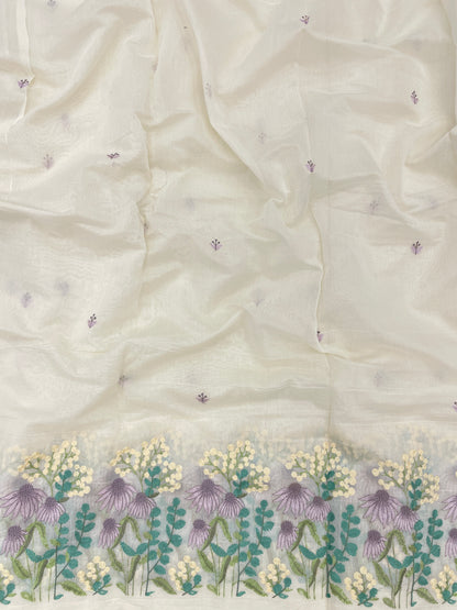 Chanderi Pannel Embroidery (Color Available) 54"Inch