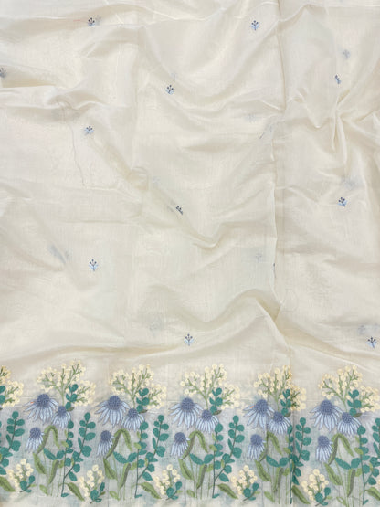 Chanderi Pannel Embroidery (Color Available) 54"Inch