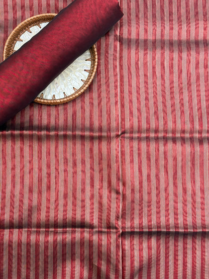 Pure Tissue Weaving Fabric Matching Set (Colours Available) 44"Inch