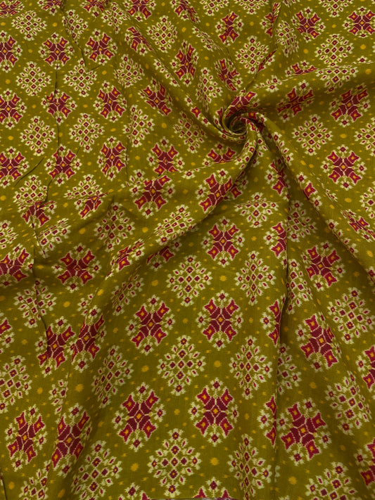 Dola Silk Patola Print (44" Inch)