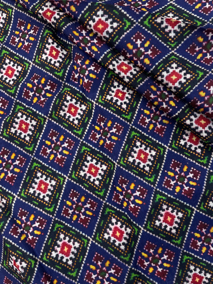 Dola Silk Patola Print (44" Inch)