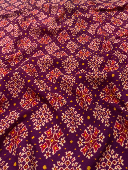 Dola Silk Patola Print (44" Inch)