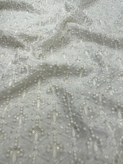 Mysore Silk Embroidery Dyeable