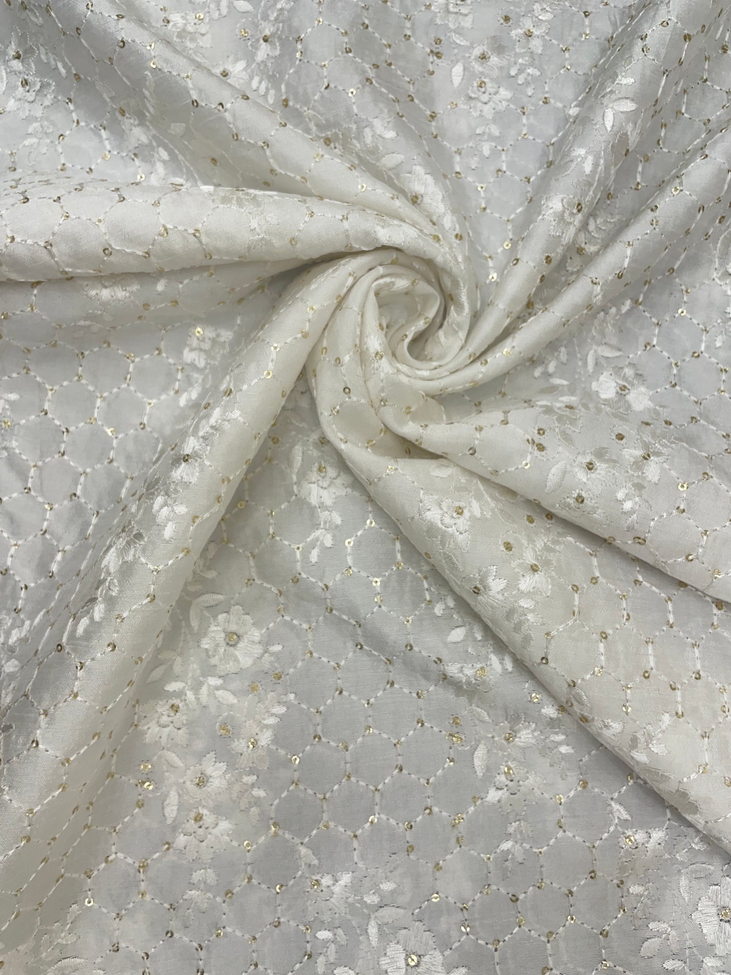 Mysore Silk Embroidery Dyeable