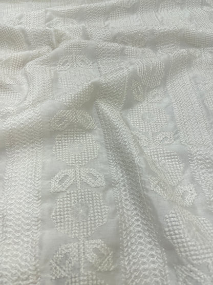 Mysore Silk Embroidery Dyeable