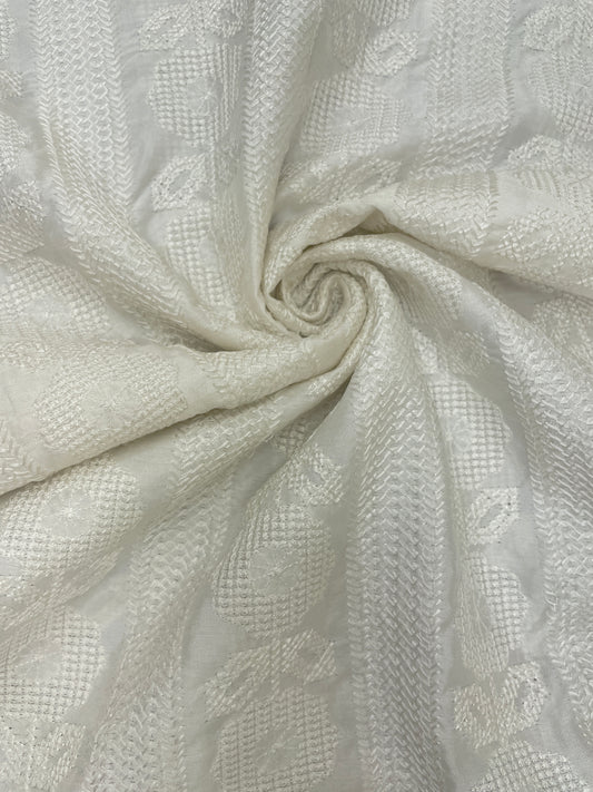 Mysore Silk Embroidery Dyeable