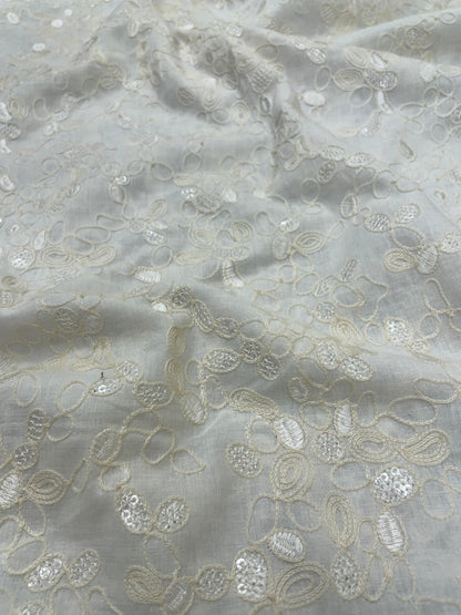 Mysore Silk Embroidery Dyeable