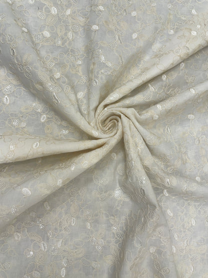 Mysore Silk Embroidery Dyeable