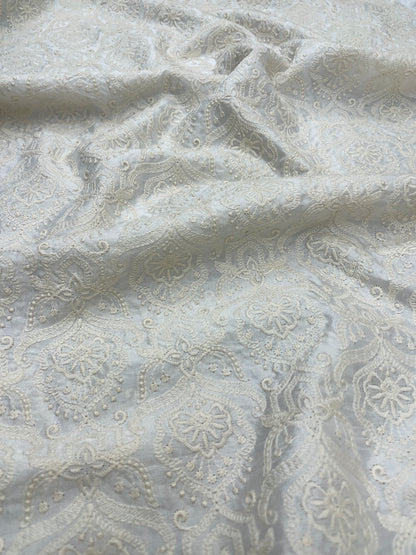 Mysore Silk Embroidery Dyeable