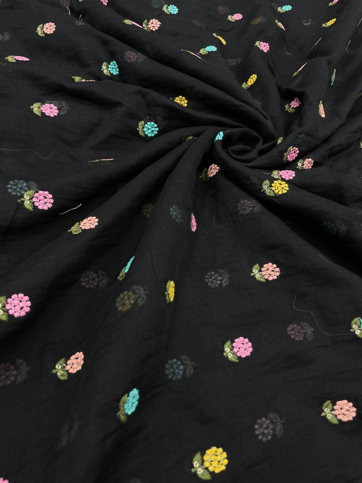 Mul Chanderi Multithread Embroidery