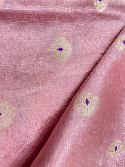 Classic Delicate Meena Butti Weaving On Pure Munga Slik Fabric