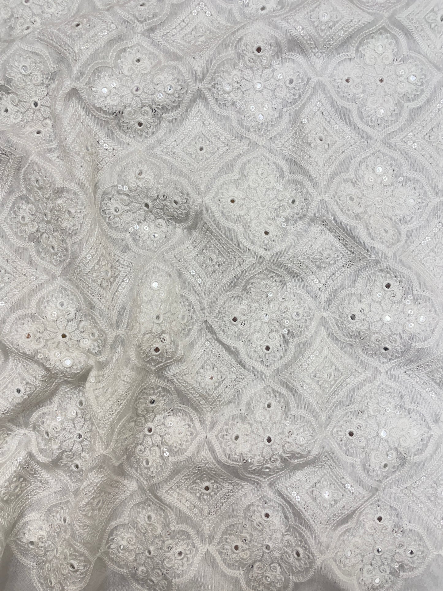 Mysore Silk Embroidery Dyeable