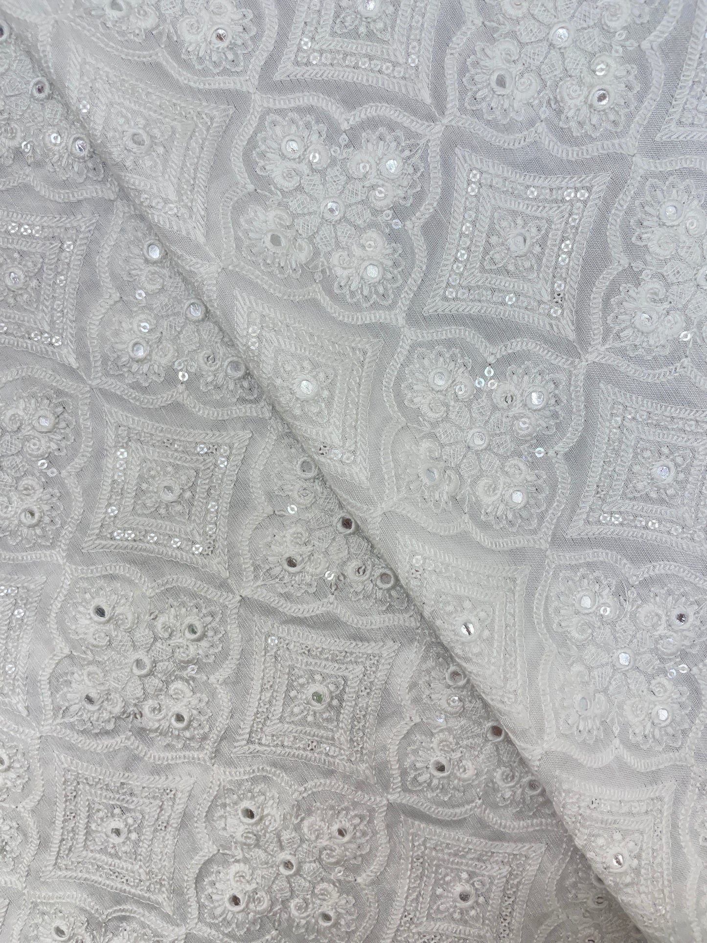 Mysore Silk Embroidery Dyeable