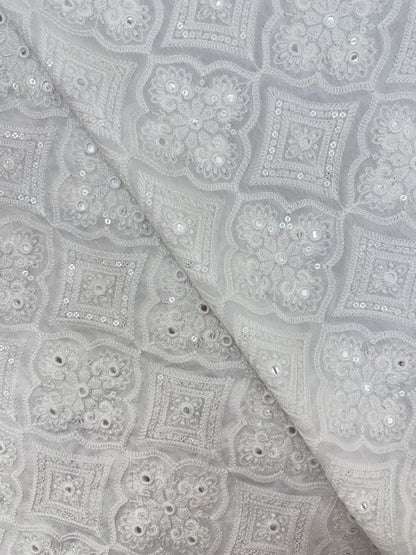 Mysore Silk Embroidery Dyeable