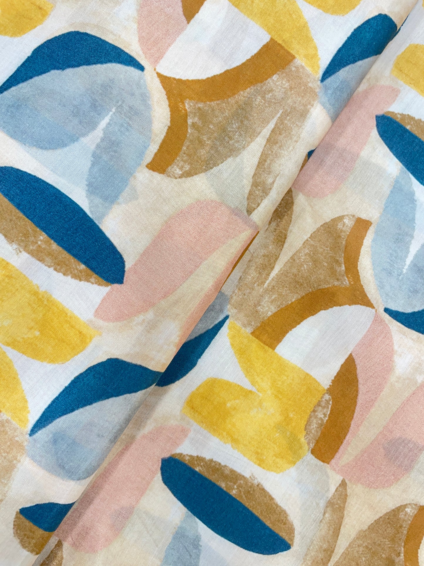 Bright Delicate Unique Pattern Print All Over Muslin Fabric