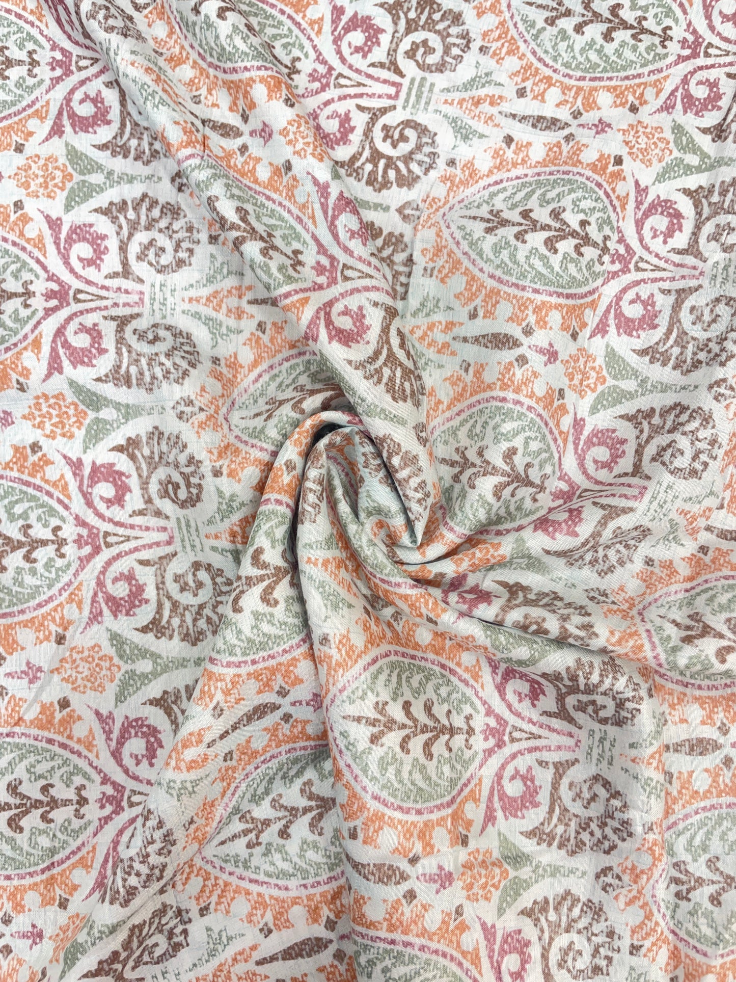 Exclusive Luxurious Minimal Traditional Print On Muslin Fabric