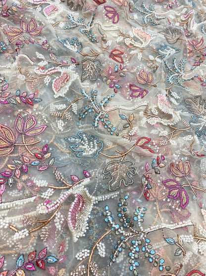 Net  Beads Embroidery