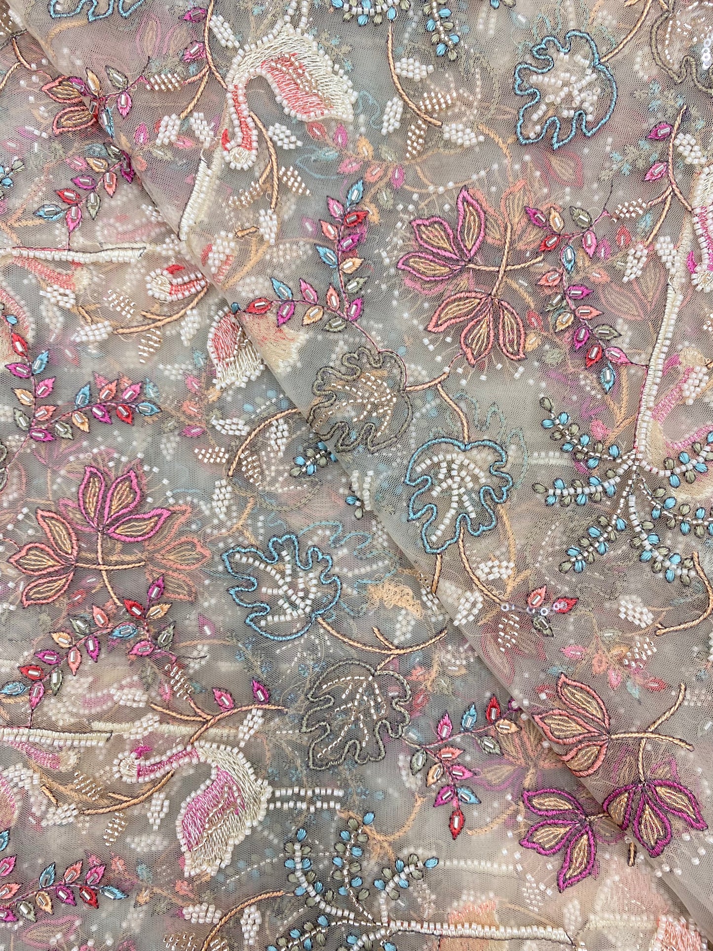 Net  Beads Embroidery