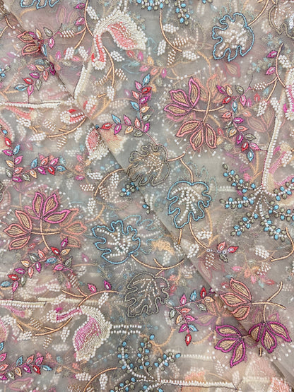 Net  Beads Embroidery