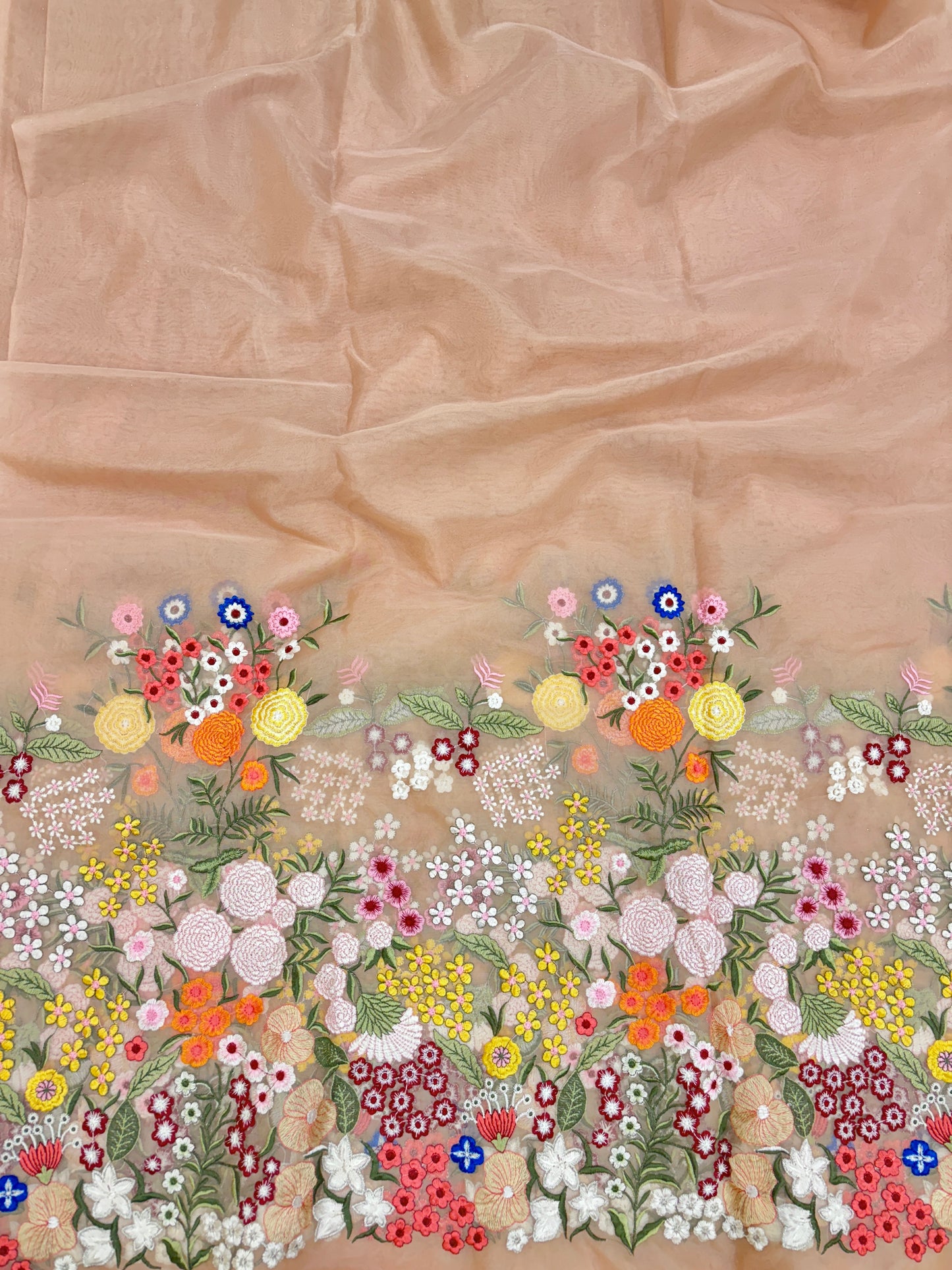 Organza Pannel Embroidery (Colors Available)