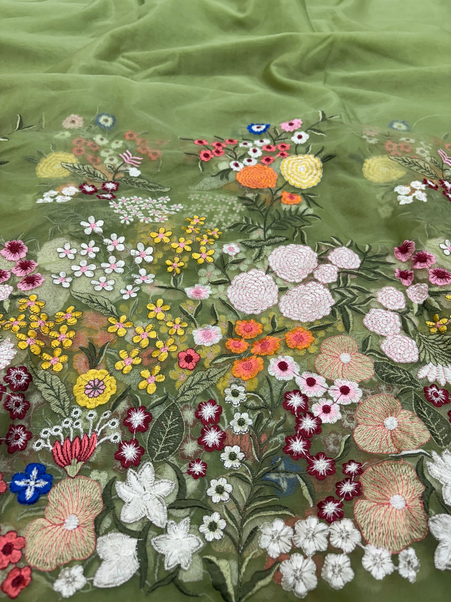 Organza Pannel Embroidery (Colors Available)