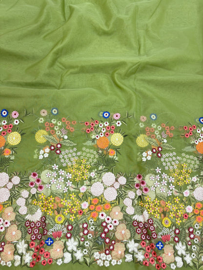 Organza Pannel Embroidery (Colors Available)