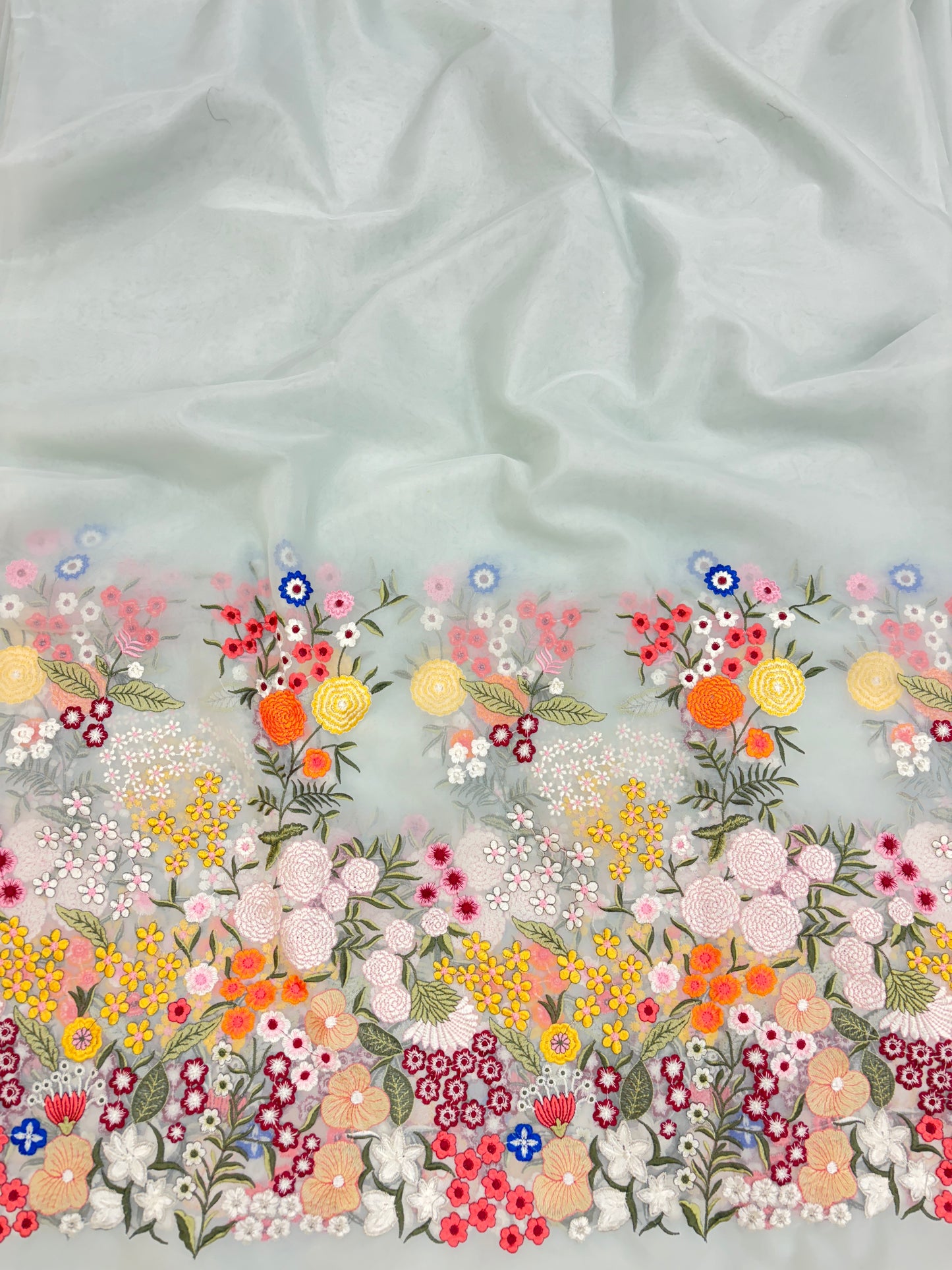 Organza Pannel Embroidery (Colors Available)