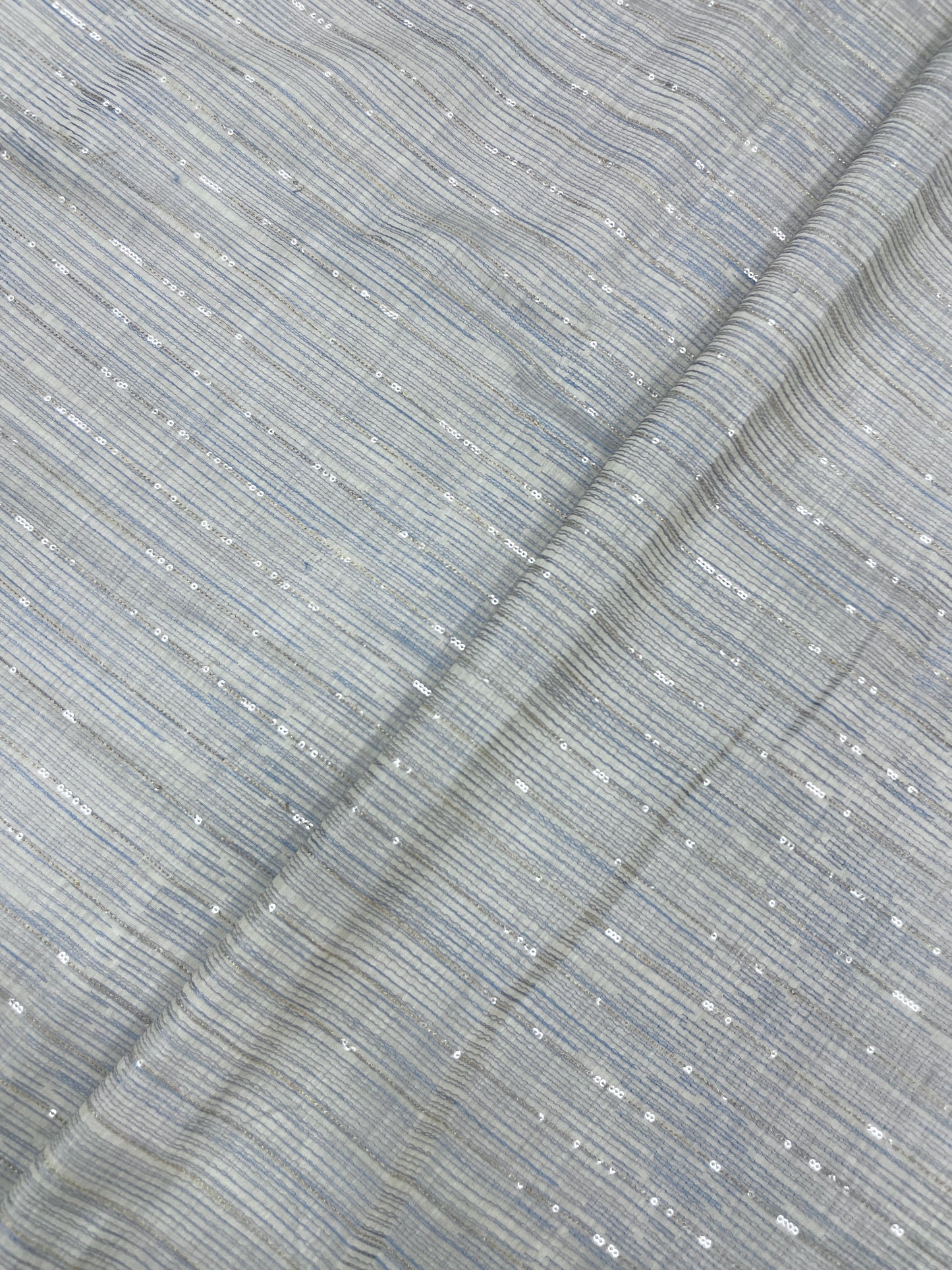 Elegant Beautiful Thread Embroidery Work On Pure Munga Silk Fabric