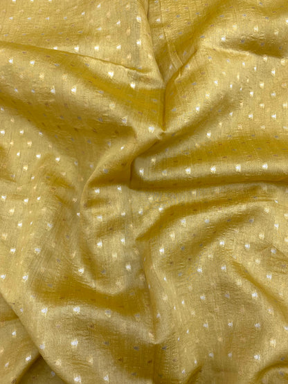 Glorious Stunning Meena Butti Work On Pure Silk Fabric