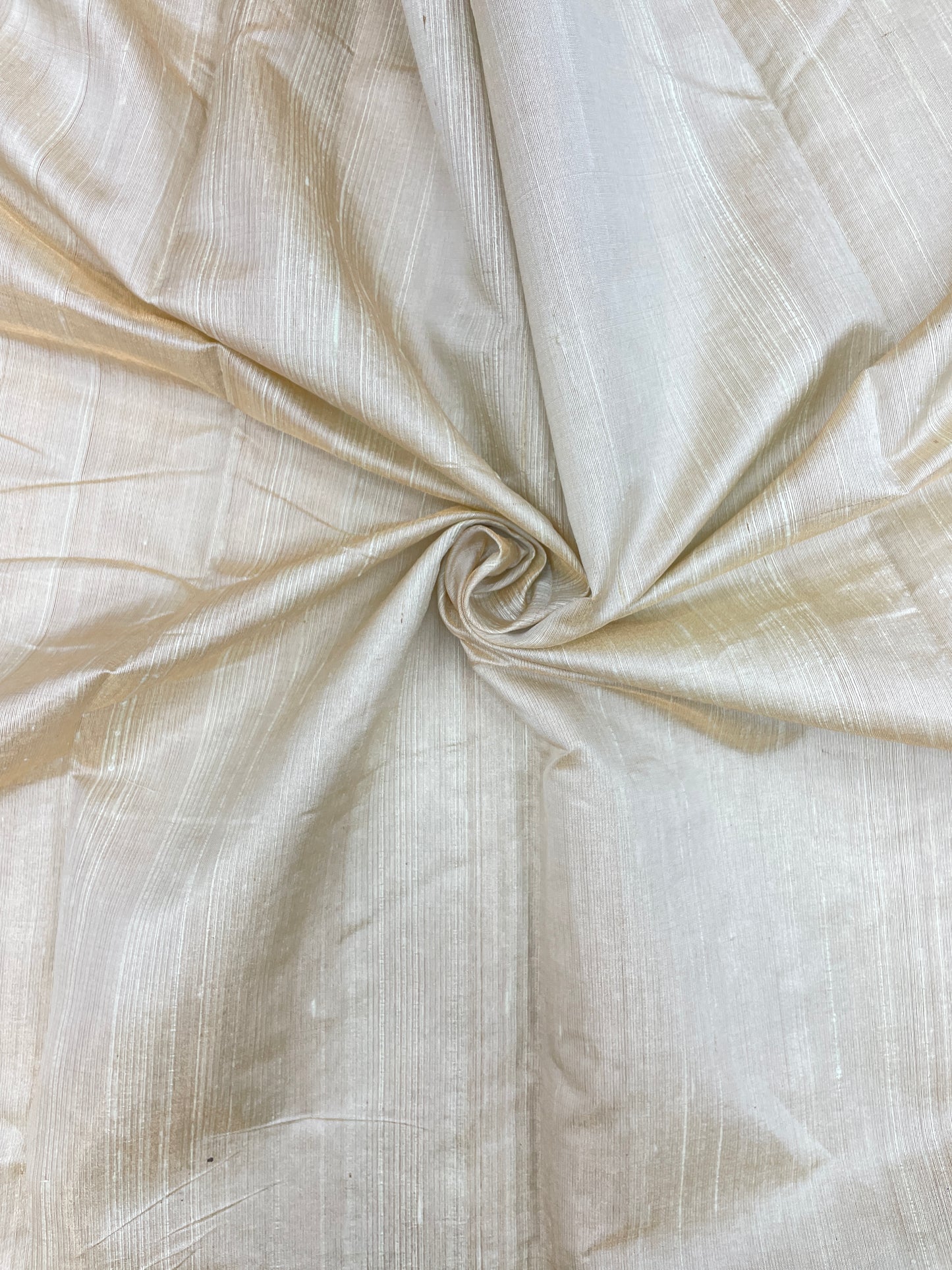 Adorable Pretty Minimal Cream Off White Color Pure Raw Silk Fabric