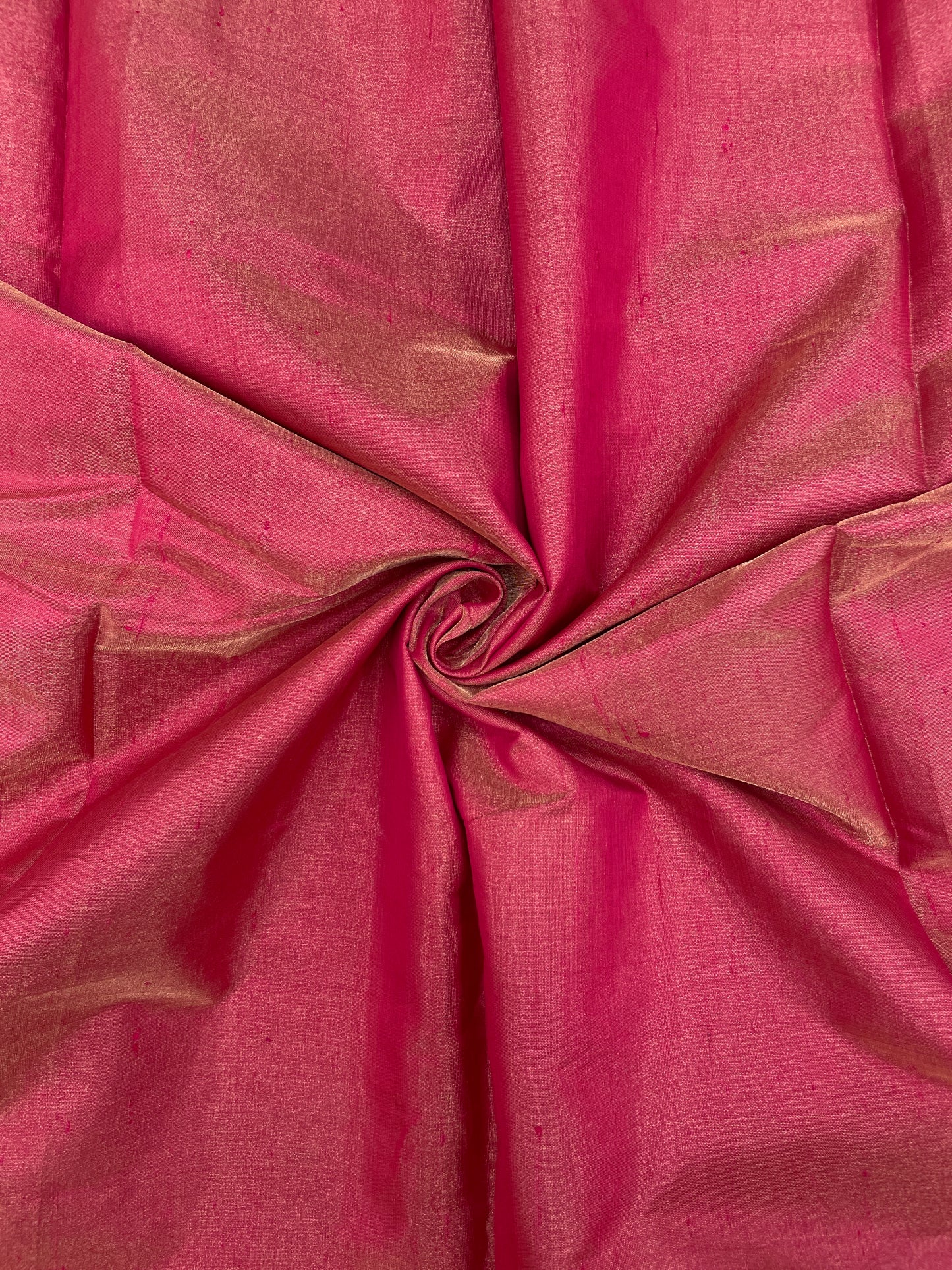 Perfect Classy Red Color Pure Raw Silk Fabric