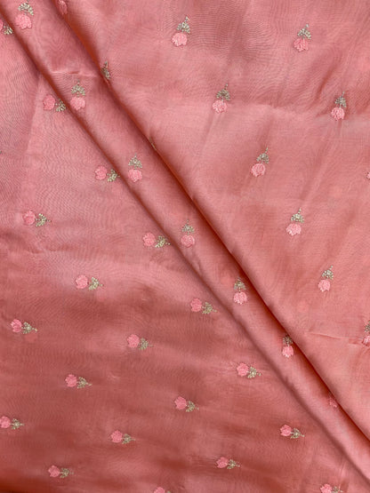 Pure Silk Embroidery (Colours Available) 44" inch