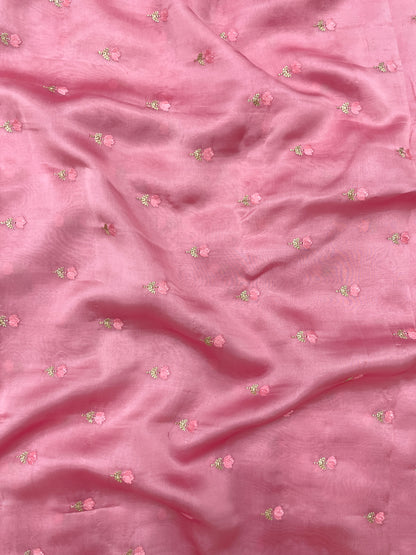 Pure Silk Embroidery (Colours Available) 44" inch