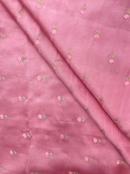 Pure Silk Embroidery (Colours Available) 44" inch