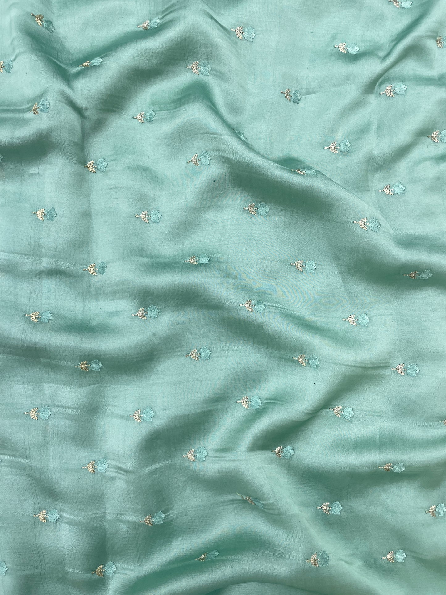 Pure Silk Embroidery (Colours Available) 44" inch