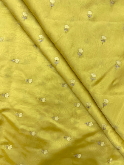 Pure Silk Embroidery (Colours Available) 44" inch