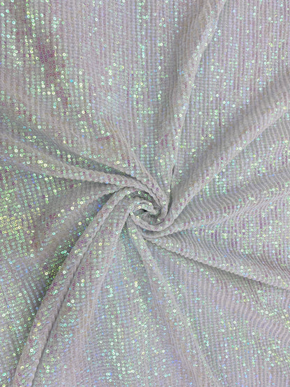 Dazzling Shiny Premium Powder Blue Sequin Fabric