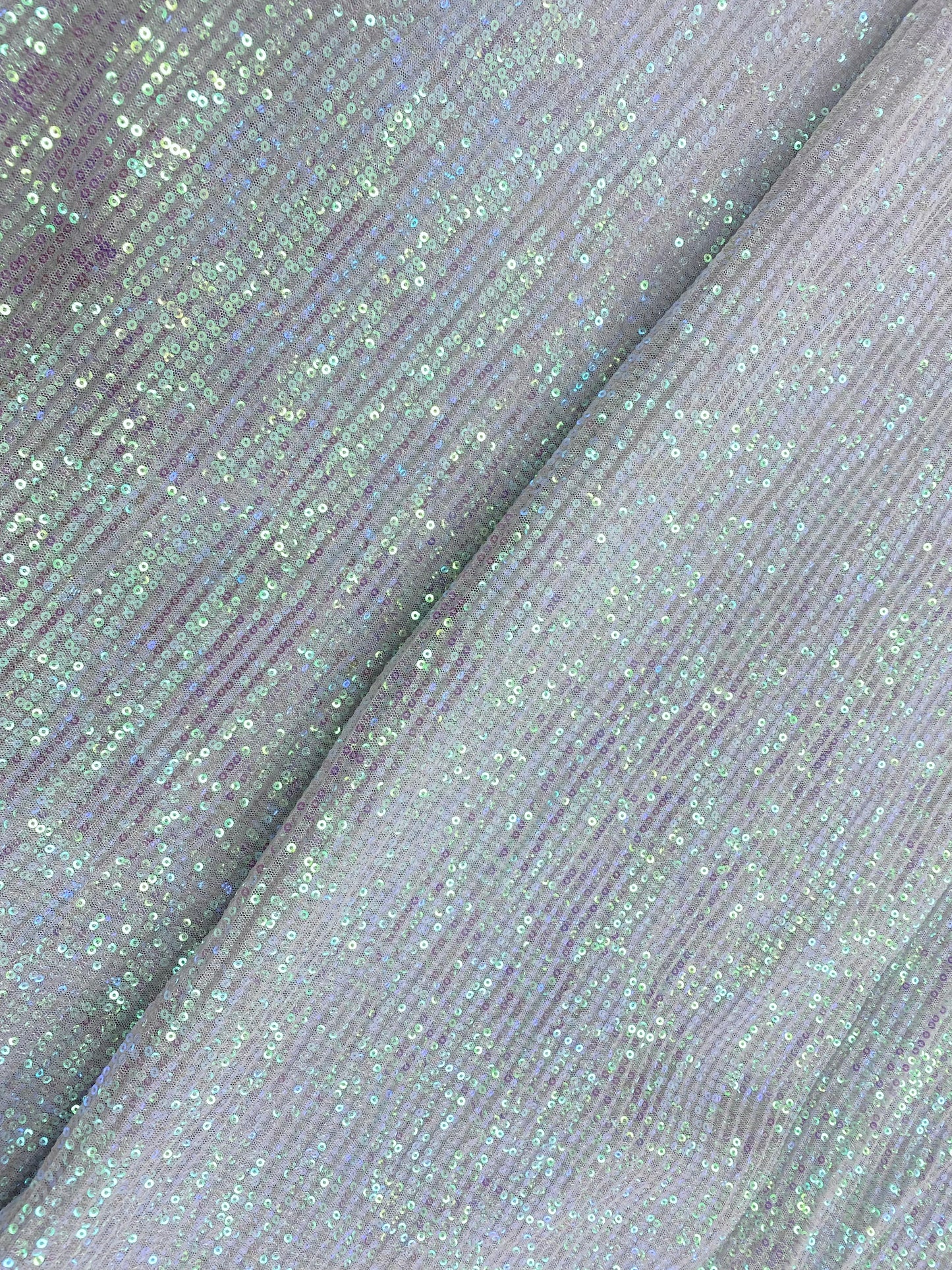 Dazzling Shiny Premium Powder Blue Sequin Fabric