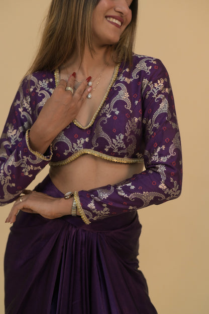 Luxurious Purple Blouse