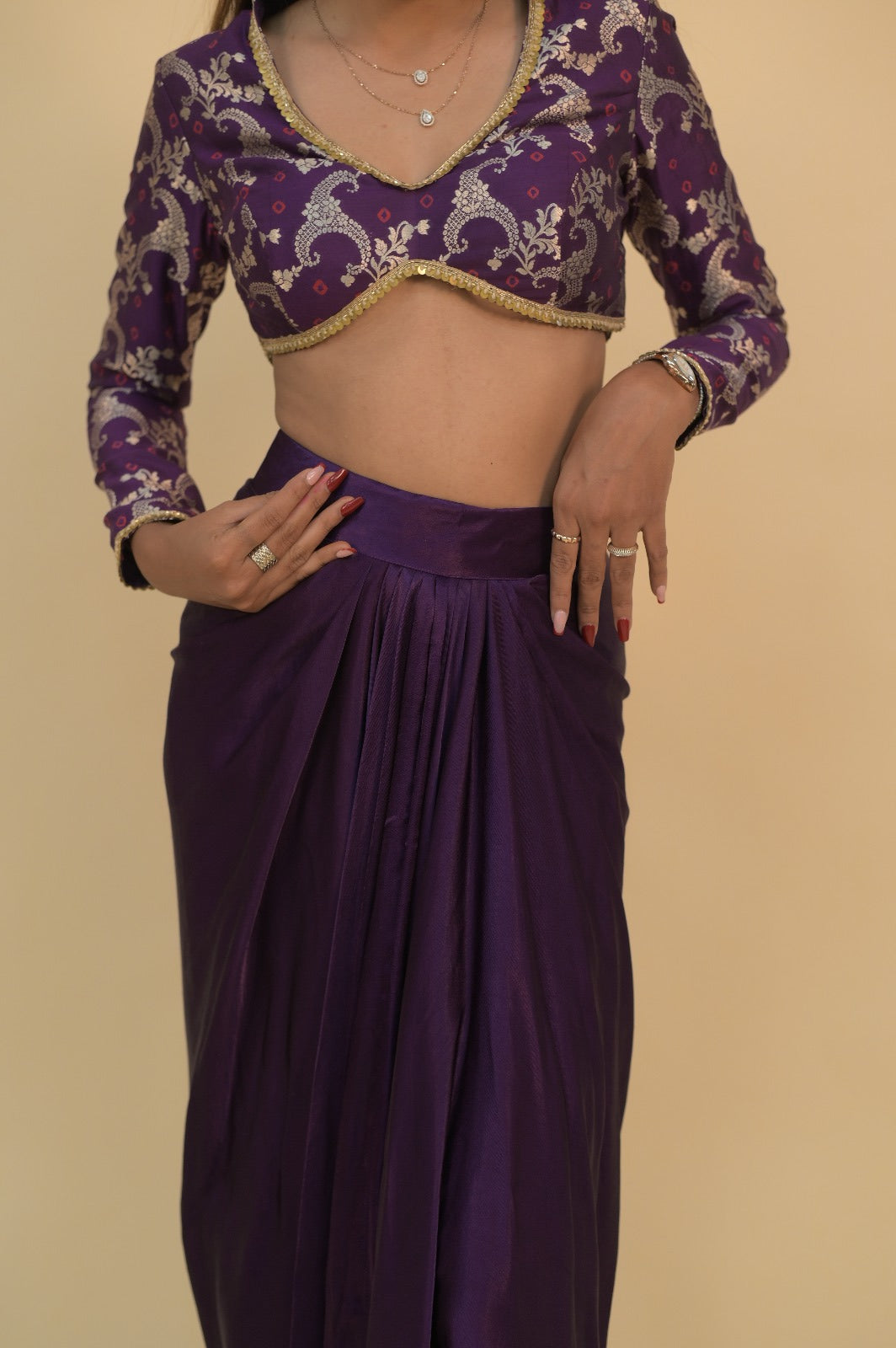 Luxurious Purple Blouse