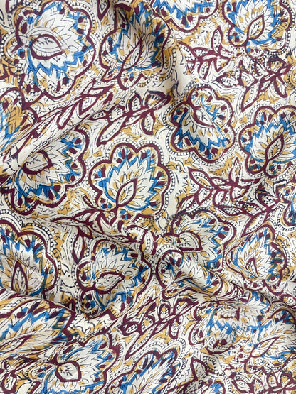 Adorable Unique Marvelous Ethnic Ajrak Block Print On Satin Fabric