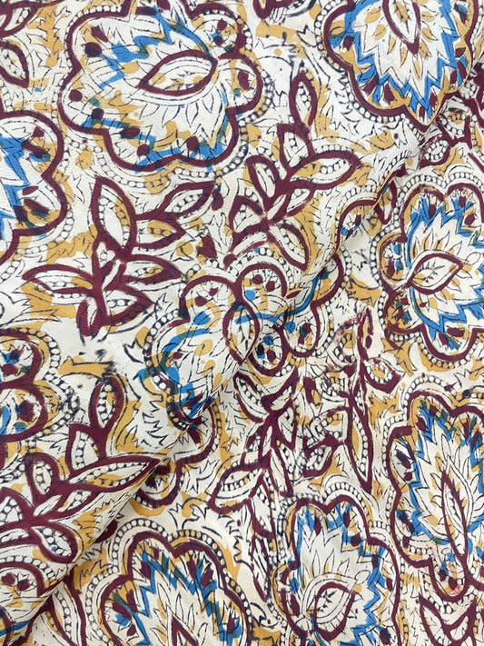 Adorable Unique Marvelous Ethnic Ajrak Block Print On Satin Fabric