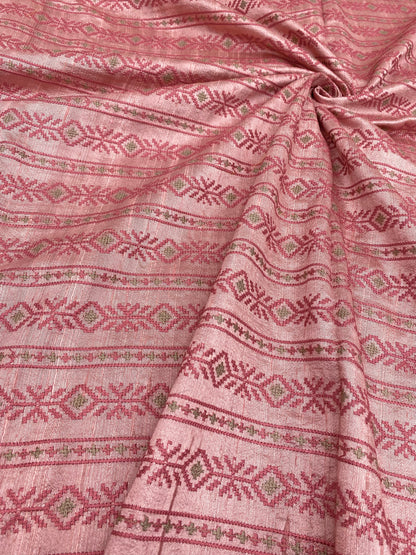 Pure Raw Silk Tissue Embroidery (Colours Available) 44"inch