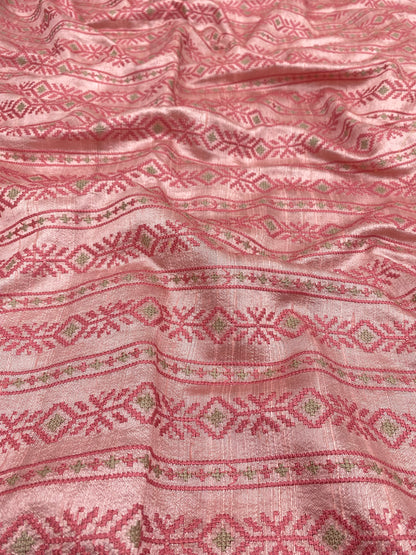 Pure Raw Silk Tissue Embroidery (Colours Available) 44"inch